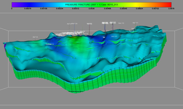 3D view of subsurface geology