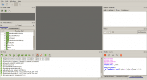 Screenshot of glslDebugger