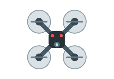 Quadcopter drone icon for UAV simulation